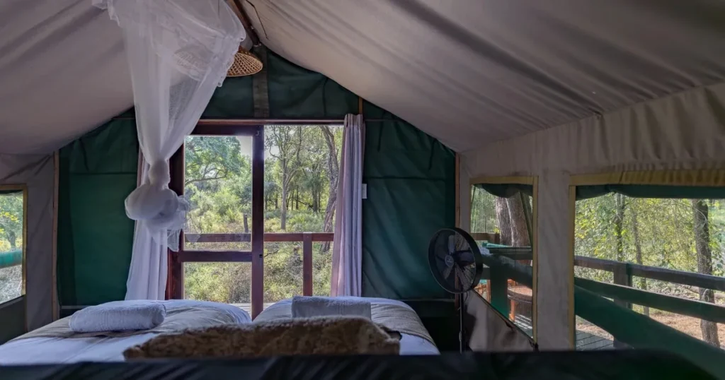 Safari lodge inside a private reserve near Kruger